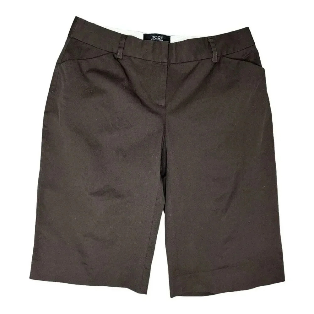 Victoria’s Secret Body By Victoria Women’s Size 4 Brown Bermuda Shorts Y2K